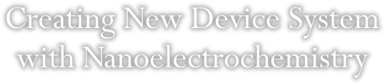 Creating New Device System with Nanoelectrochemistry